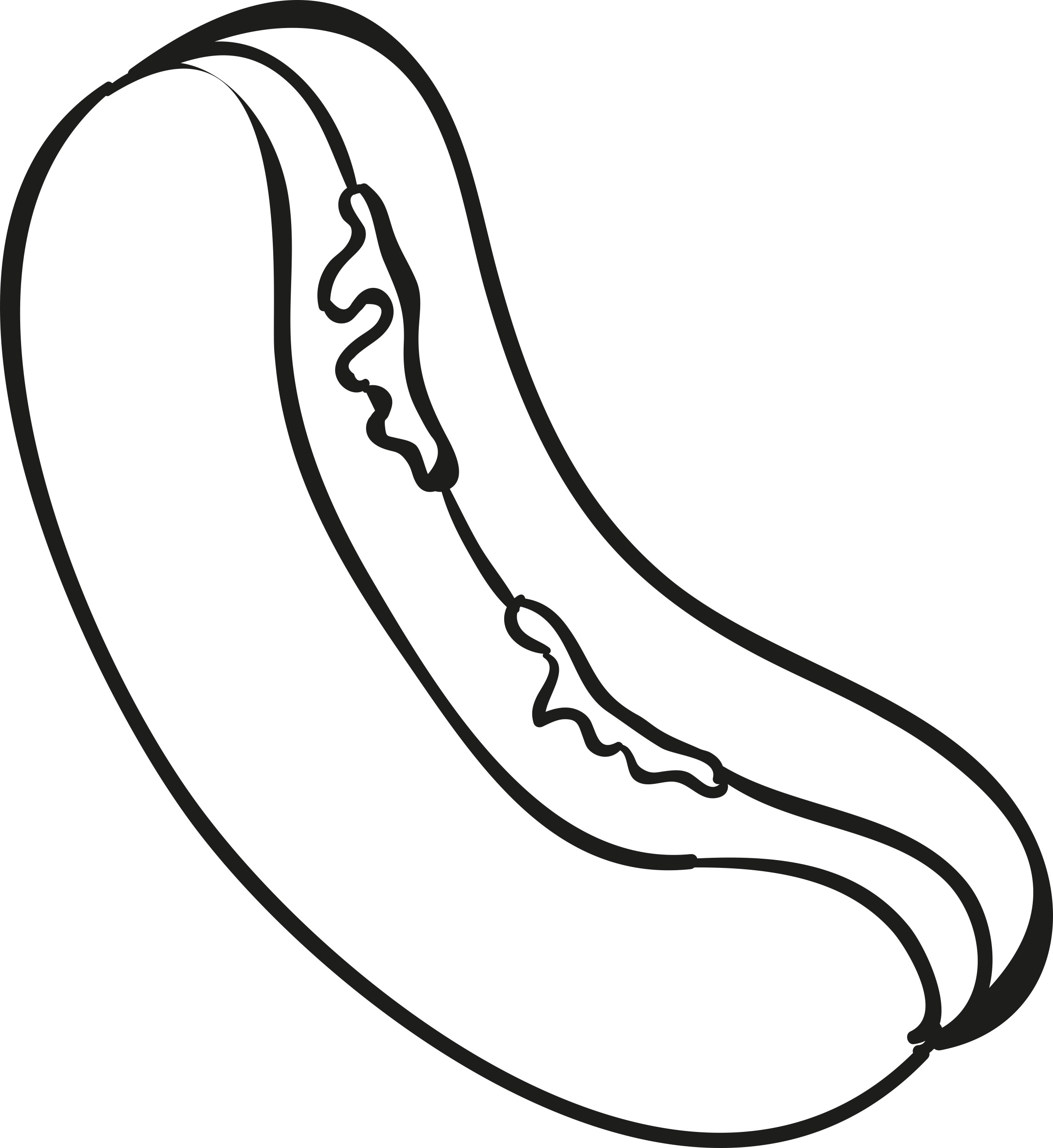 Hot Dog With Ketchup Svg Line Art Free Vectors